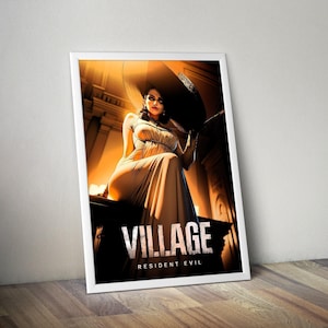 Dimitrescu | Resident Evil Village Poster | Resident Evil Village Artwork | Gaming Poster | HD Color | Wall Poster | Printed Poster