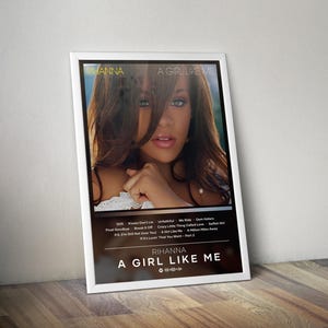 Rihanna Poster | A Girl like Me Poster | Album Poster Print | 4 Color | Wall Decor Poster | Album Cover | Pop Music Poster | Music Gift