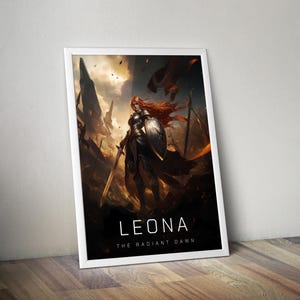 Leona Poster | League of Legends Poster | Gaming Poster | HD Color | Game Poster | Wall Poster | Printed Poster | Gaming Poster Gift