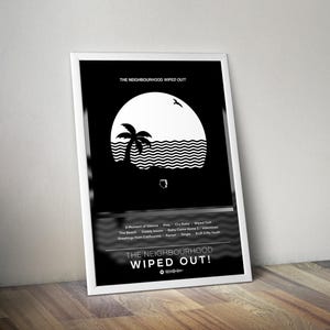 The Neighbourhood Poster | Wiped Out Poster | Album Poster Print | 4 Color | Wall Decor Poster | Album Cover | Rock Music Poster, Music Gift