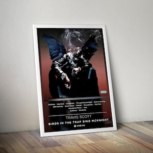 Travis Scott Poster Print | Birds in the Trap Sing McKnight Poster | Album Poster Prints | 4 Colors | Wall Decor Posters | Album Covers