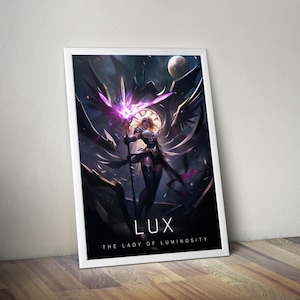 Lux Poster | League of Legends Poster | Gaming Poster | HD Color | Game Poster | Wall Poster | Printed Poster | Gaming Poster Gift