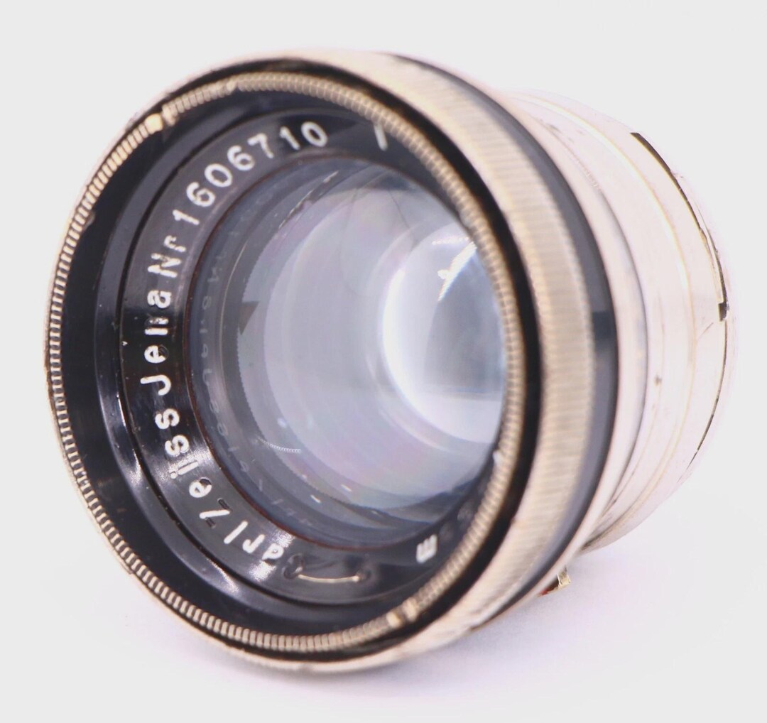 Early 1934 Black/nickel Carl Zeiss Jena Sonnar 5cm F/2 Lens for