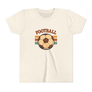 Camiseta de fútbol retro: regalo perfecto para jóvenes aficionados al deporte, camiseta de fútbol para niños, divertida camiseta de fútbol, regalo de cumpleaños, camiseta juvenil, camiseta juvenil.