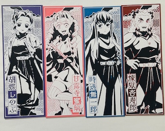 Hashira Demon Slayer Anime Bookmarks Art