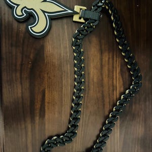 Printed New Orleans Saints Oversized Necklace