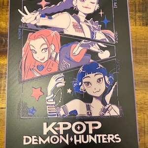Huntr/x K-pop Demon Hunters 3D Printed Art