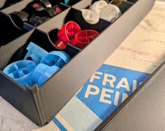 Stackable Storage Box with Lid – Multi-Compartment Organizer