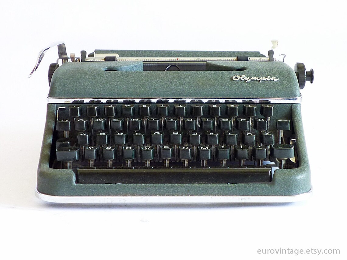 Vintage Green Olympia SM3 Typewriter / Perfectly Working Etsy