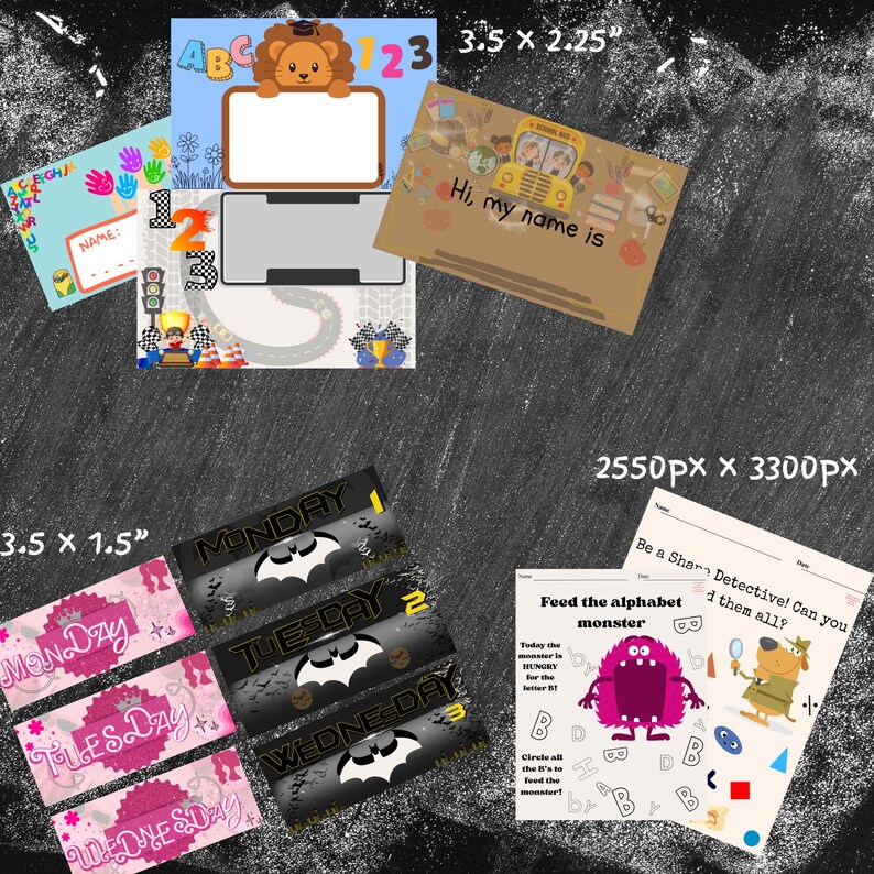 Printable Name Tag for Kids-classroom Label for Teachers & Students ...