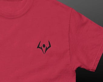 Camiseta unisex de anime 100% algodón con bordado de las marcas de Sukuna de Jujutsu Kaisen