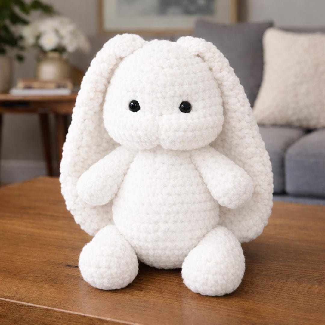 Crochet Bunny Pattern PDF, Plush Bunny Amigurumi Pattern, Cute Rabbit ...