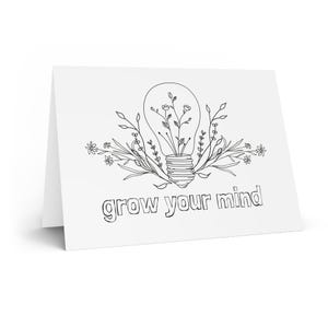 Self Love, Inspirational Greeting Cards, Motivational Cards for All Occasions, Handwritten Notes, Thoughtful Gifts, Flower Designs, Growth
