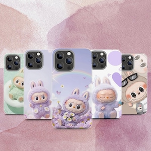 Labubu Dream Handyhülle – Kawaii Bunny Aesthetic Cover für iPhone 16 15 14 13 12 11 Pro Max, Samsung S25 S24 S23 S22 Ultra, Pixel 9 8