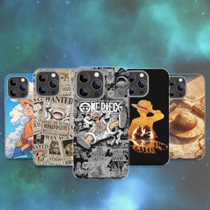 One Piece Anime Phone Case: Manga Art Straw Hat Crew For Iphone, Samsung, Pixel