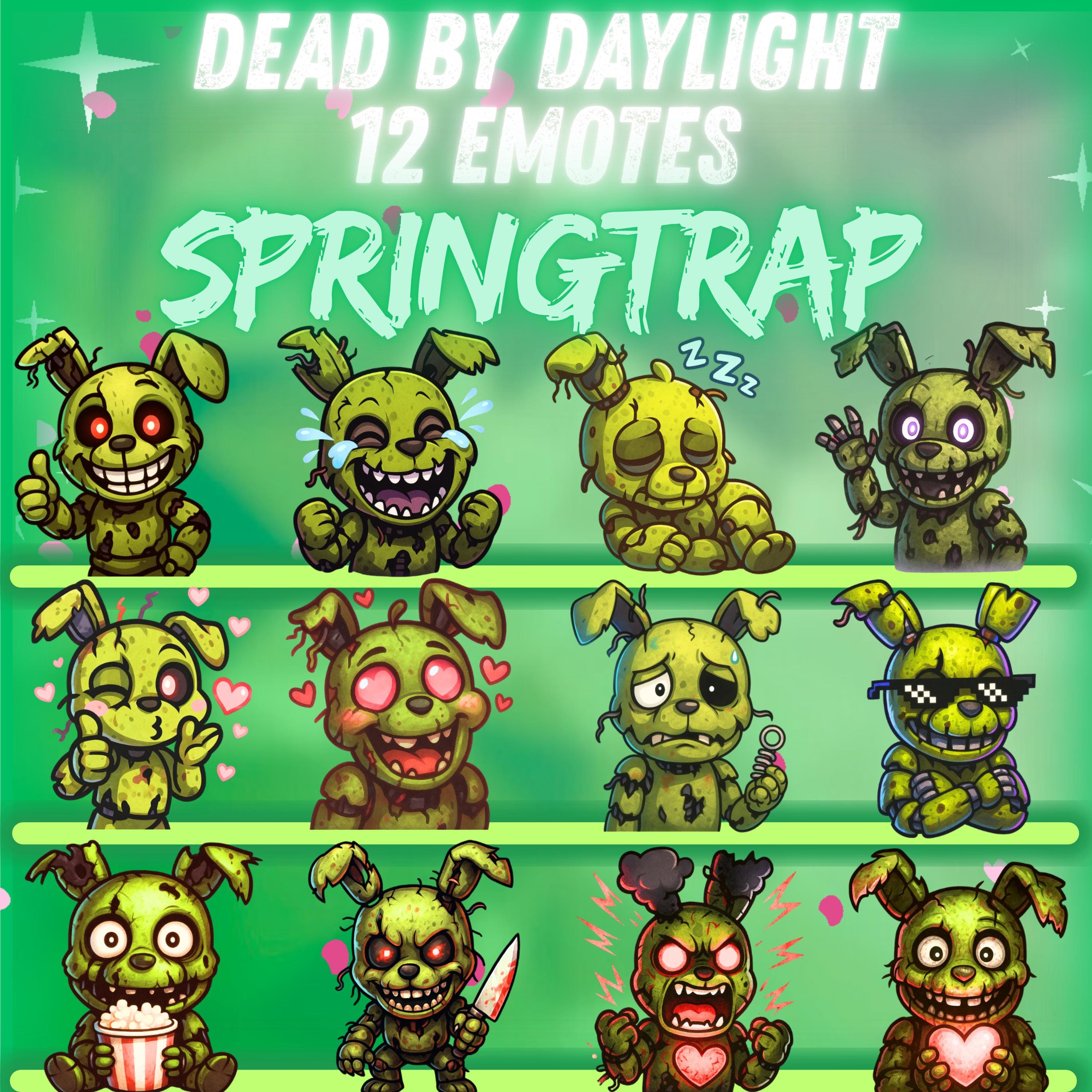 Springtrap Twitch Emote Pack – 12x Five Nights at Freddy's Emotes ...