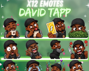 Detective David Tapp Dead by Daylight Survivor Twitch-emotes – 12 schattige chibi-emotes | DBD-emotepakket | Digitale download