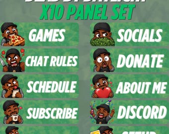 Detective David Tapp Dead by Daylight Survivor Twitch Panels – DBD Survivor Panel Pack | Leuke Chibi Twitch Panels | Digitale download