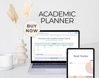 Alles-in-één studentenplanner | Google Spreadsheets Academic Tracker (digitale download)