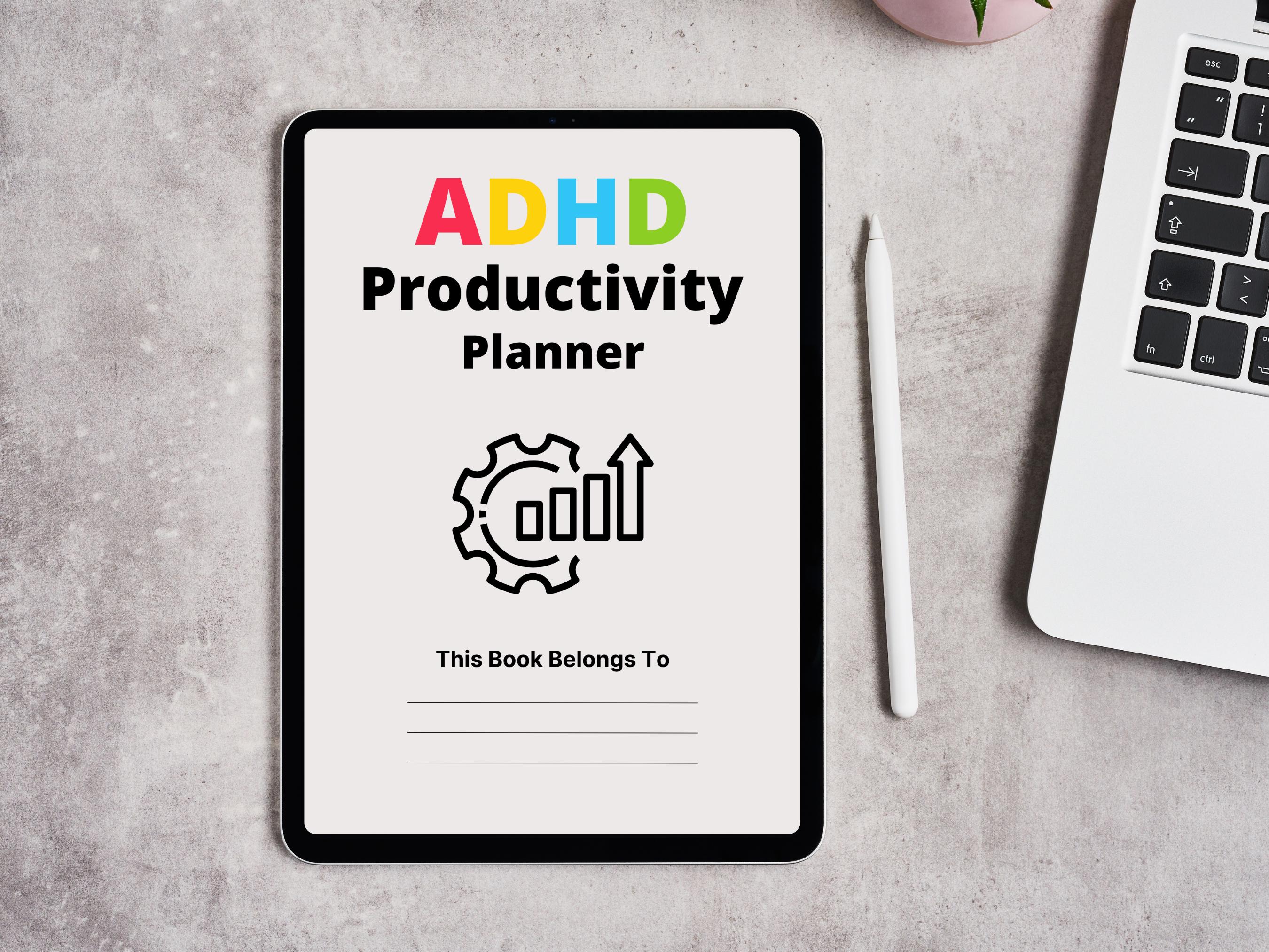 ADHD Productivity Planner Printable Focus Ultimate Life Planner Bundle ...