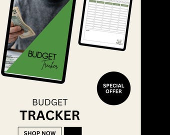 Printable Monthly Budget Tracker | Expense, Savings, Debt (Editable PDF)