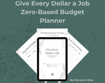 Zero-Based Budget Planner | Printable, Goodnotes PDF | Monthly Finance Tracker