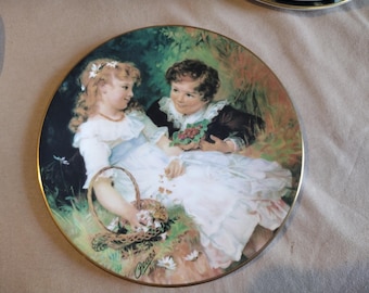 „Sweetheart“ gefertigter viktorianischer Teller aus echtem Bone Fine China.