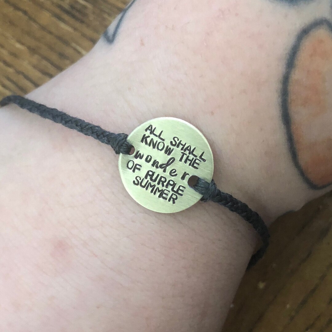 Spring Awakening Song of Purple Summer Lyrics Bracelet - Etsy