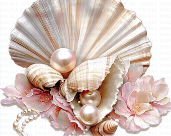 花と鳥　貝殻　絵画　アート　真珠 真珠の貝殻.jpg?s=170667a&w=gi&