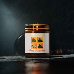 Candle, Mazda Miatas with Cute Halloween Costumes, Soy Wax, Gift for MX-5 Car Enthusiast, Home Decor