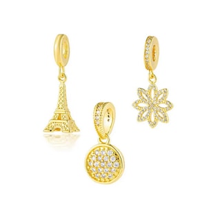 Pandora charm gold plated eiffel tower - Etsy 日本