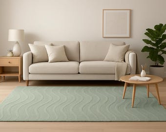 Hand-Tufted Wool Area Rug: Modern Colorful Dots, Custom 8x10