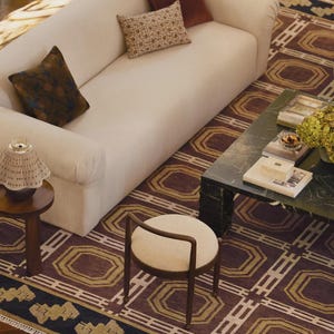 Nomia Handmade Knotted Woolen Area Rug For Bedroom Livingroom Office Oriental Rug
