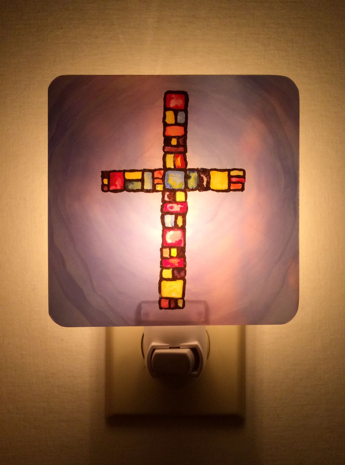 Cross Night Light. Plugin Nightlight. Religious Spiritual Etsy