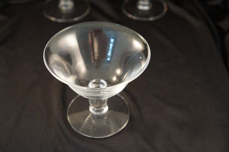 Imperial Glass Candlewick Set of 6 Stemmed Sherbet Glasses Etsy