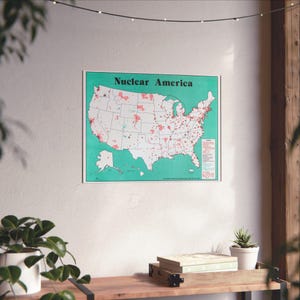 Nuclear America - War Resisters League (1979) - Atomic Age Poster Print