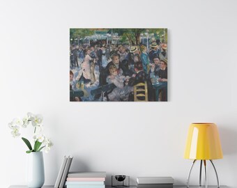 Renoir Dance at Le Moulin de la Galette Impressionist Wall Art Canvas Print
