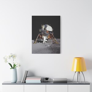 Stampa su tela del modulo lunare Apollo 11 – Fotografia della NASA con Buzz Aldrin sulla Luna