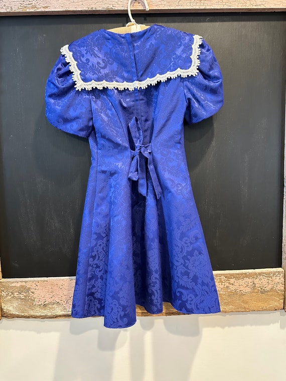 Vintage Blue Damask Girl’s Dress by Jessica McCli… - image 2