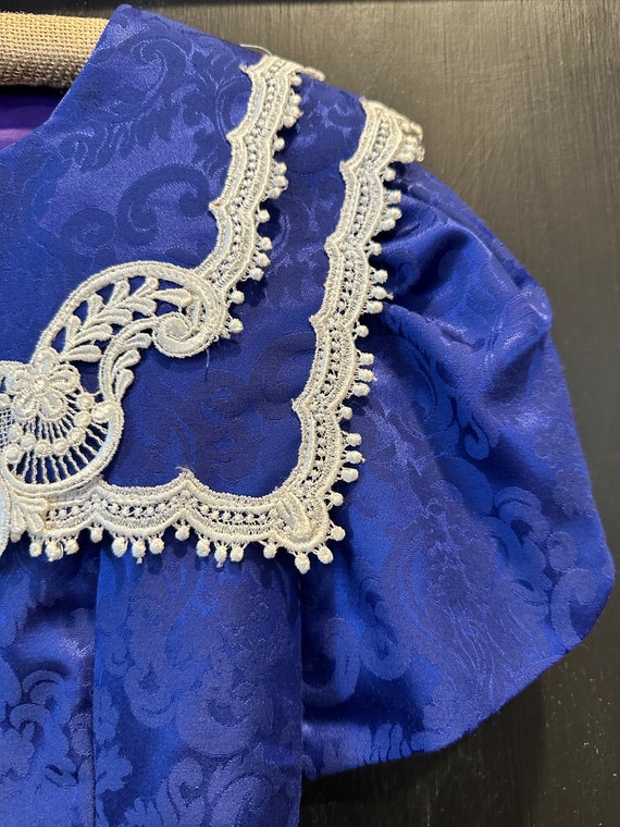 Vintage Blue Damask Girl’s Dress by Jessica McCli… - image 3