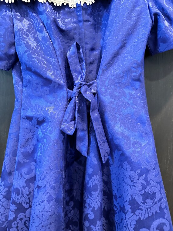 Vintage Blue Damask Girl’s Dress by Jessica McCli… - image 5