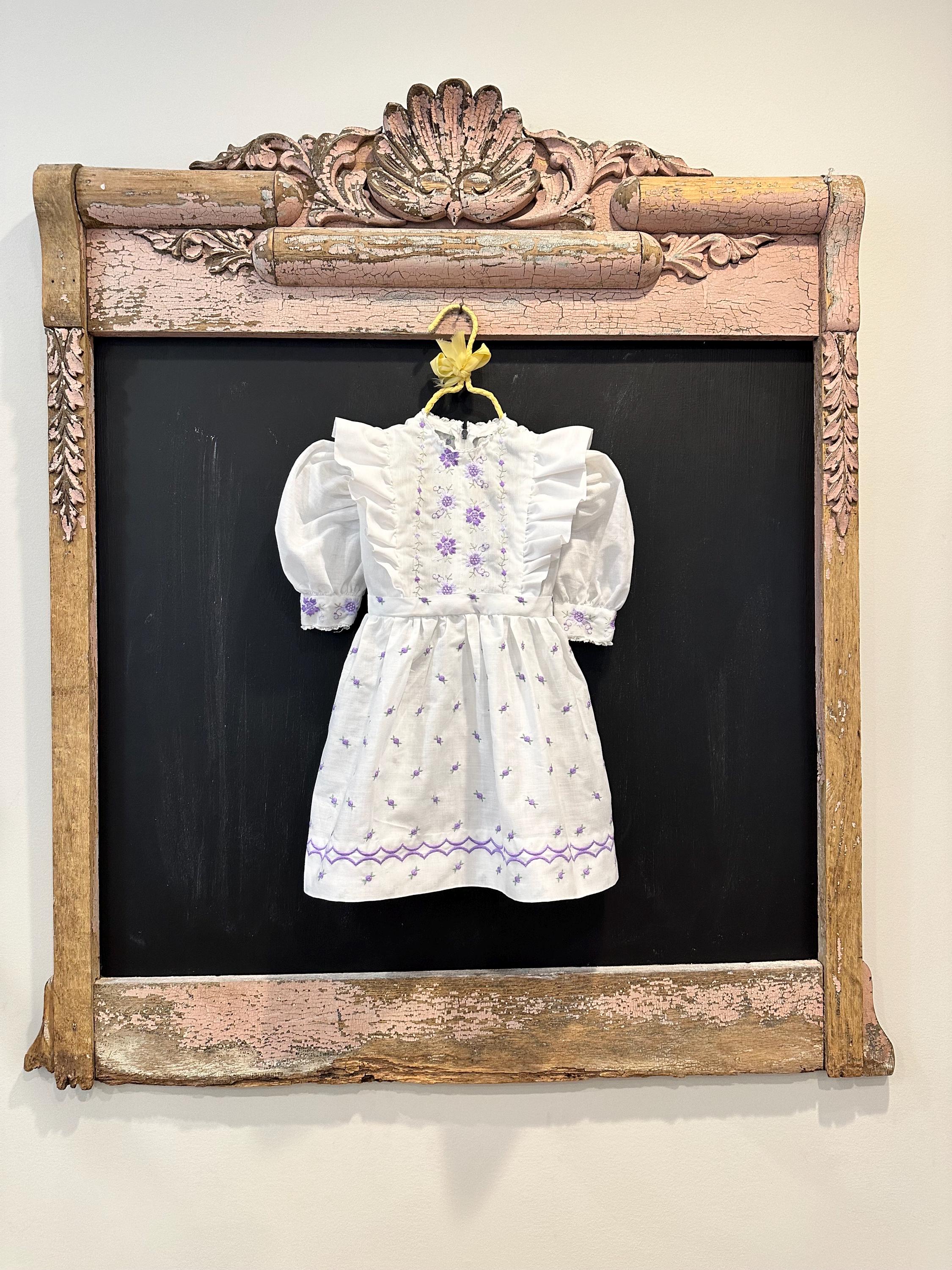 Framing antique baby clothes clearance
