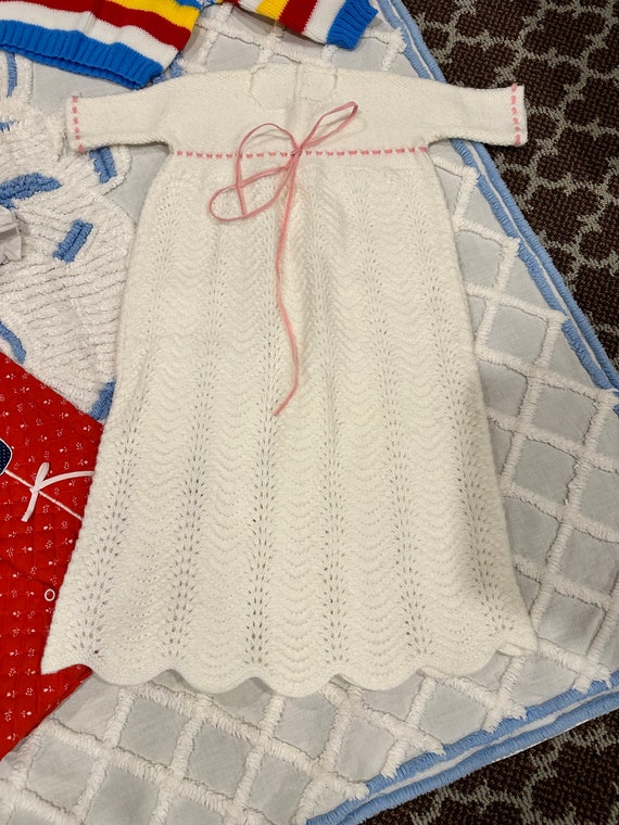 Vintage Baby Girl Clothes / 5 Piece Baby Girl  Bu… - image 2