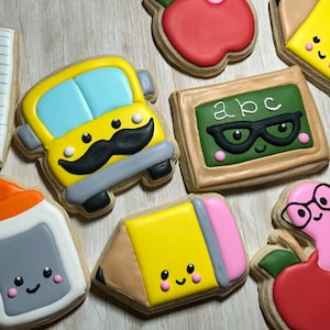 Nerdy School Supplies Cookies