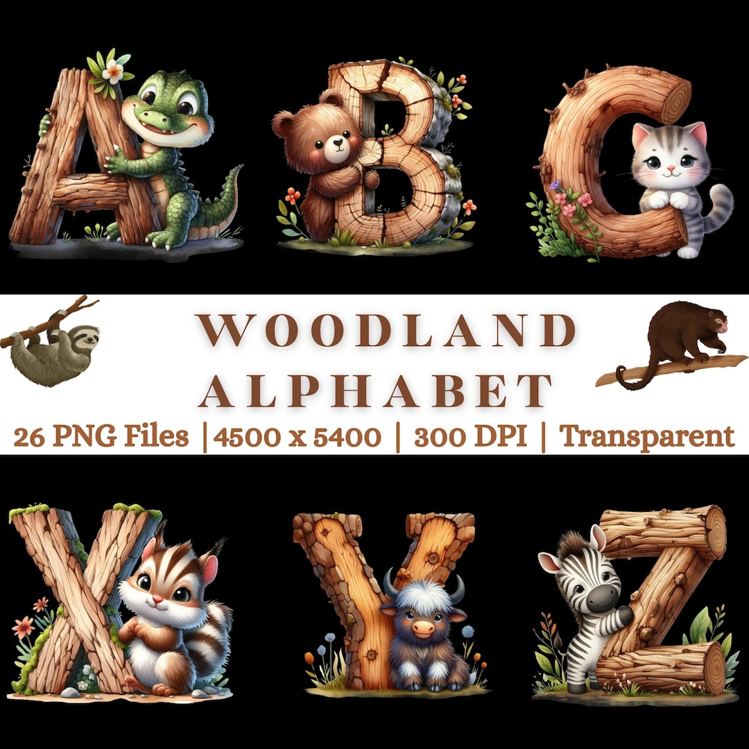 Animal Alphabets A to Z | Animal Letter Set for Kids Crafts and ...