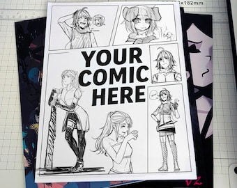 Benutzerdefinierter Doujinshi / Manga / Comic-Druck - Monochrom