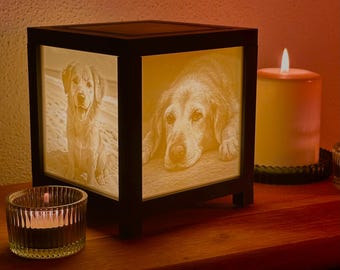 Trauerlicht – Ein stilles Licht zur Erinnerung, Andenken, personalisiertes Trauergeschenk mit eigenen Fotos, Fotogeschenk