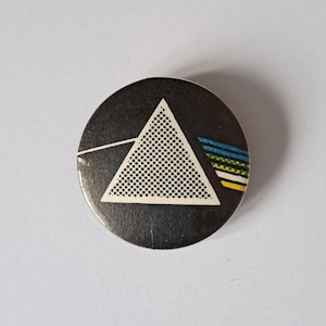 Vintage Pink Floyd Badge Dark Side of the Moon Memorabilia