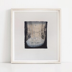 Paesaggio astratto / Stampa artistica unica / Monoprint su carta / Arte murale fatta a mano / Arte per interni / Pittura contemporanea / Senza cornice
