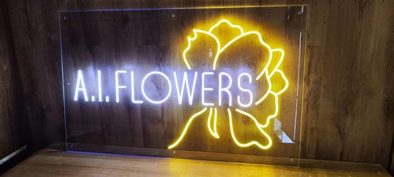 Custom Neon Sign with Print